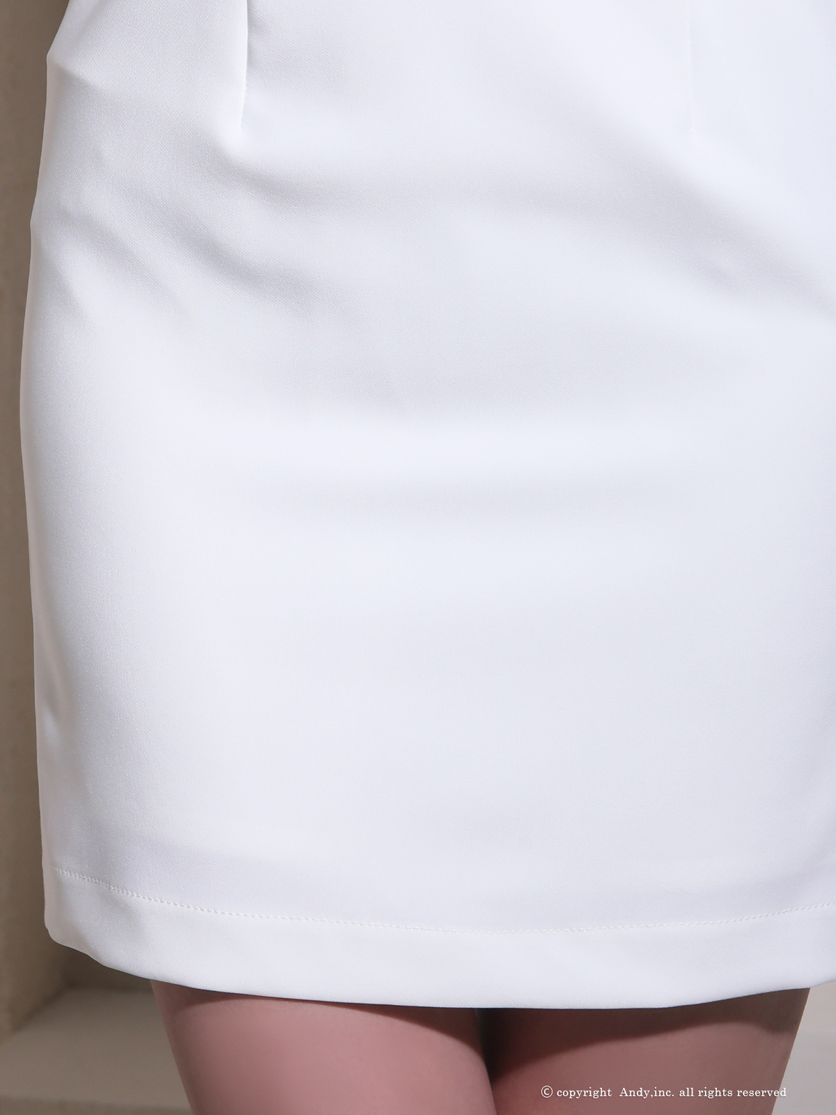 2Way オフショルダー 長袖 フリル リボン シアースリーブ タイトミニドレスの詳細画像1