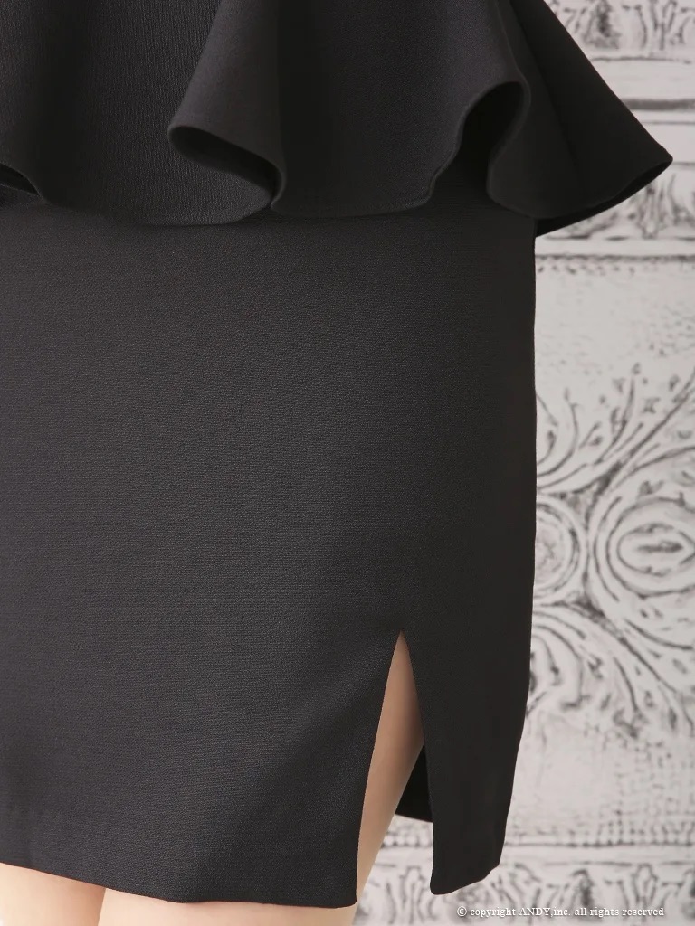 ツイード フロントボタン パールボタン 半袖 タイトミニドレスのイメージ画像7