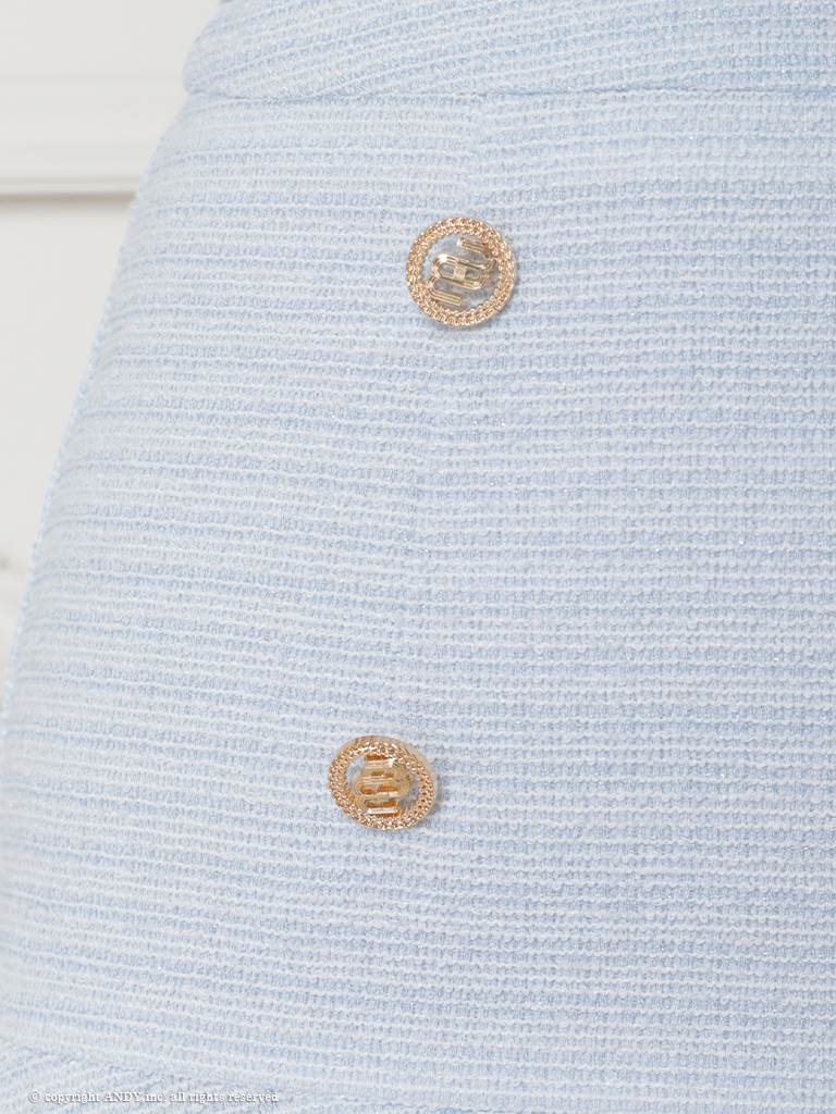  リボン フロントジップ ゴールドボタン プリーツスカート セットアップ キャミソール フレアミニドレスの詳細画像2