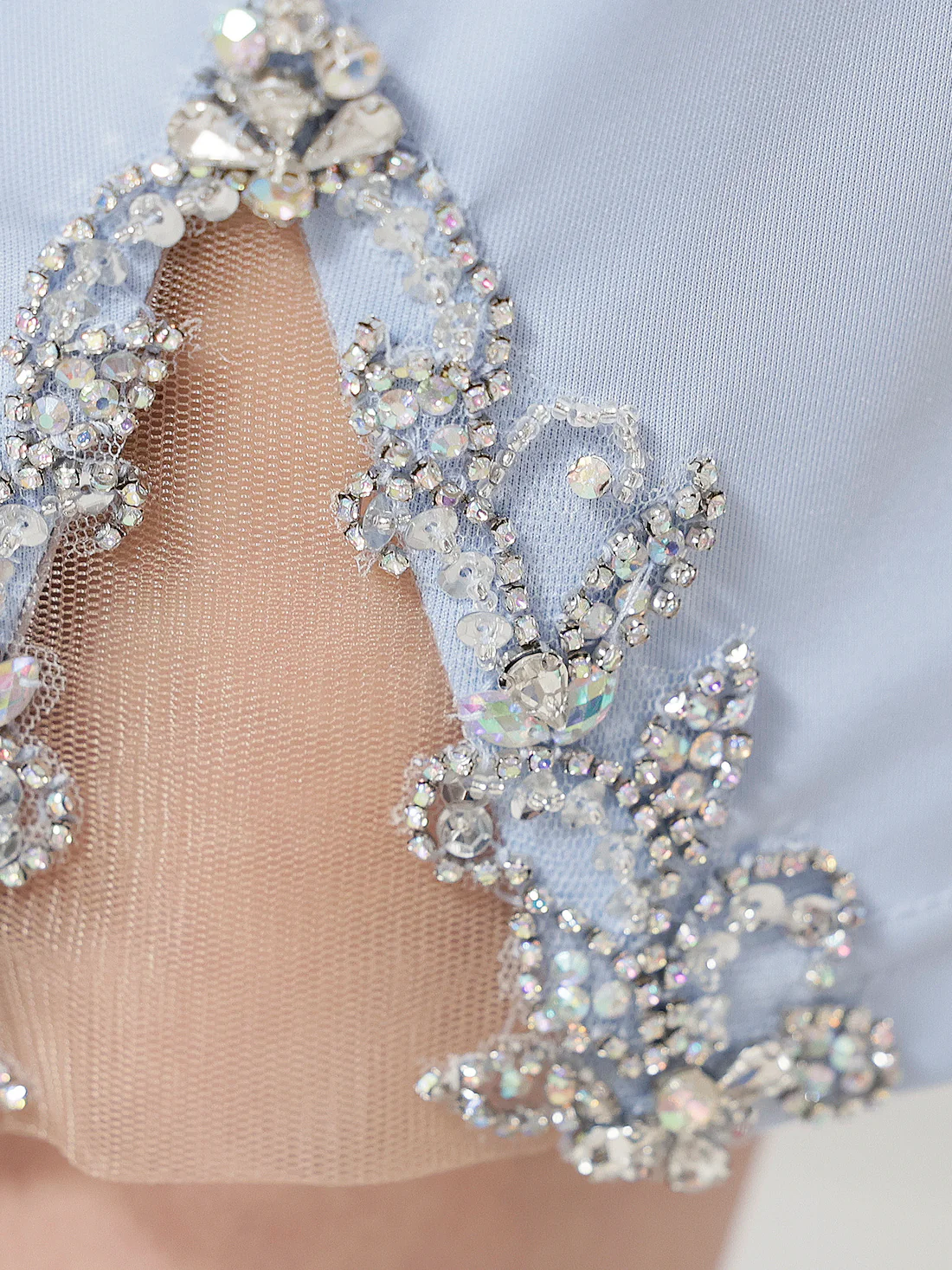 キャミソール くびれ透け Vカット ビジュー レース刺繍 セクシー メッシュ タイトミニドレスのイメージ画像12