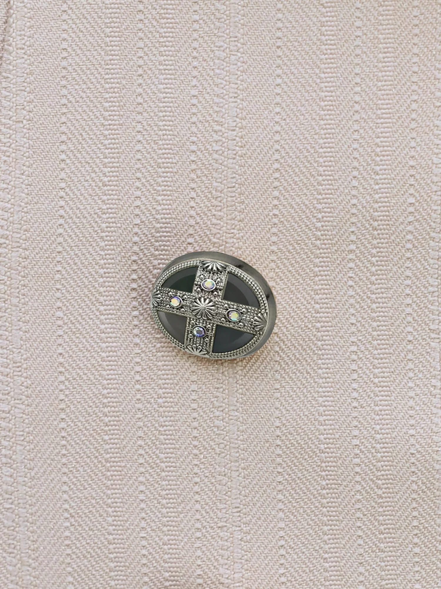 ホルターネック チョーカーデザイン ダブルボタン セットアップ プリーツ フレアミニドレスのイメージ画像11