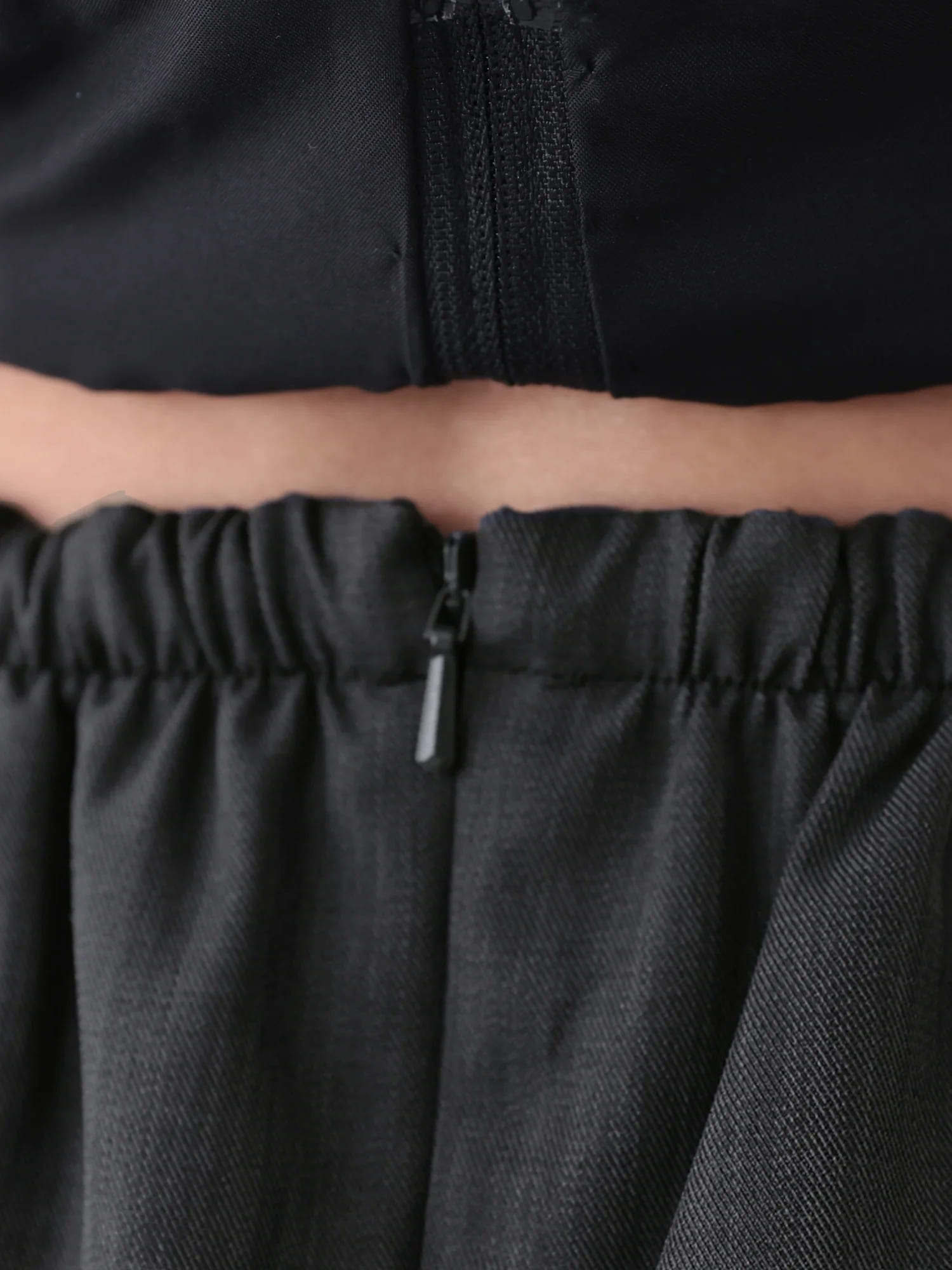 ベアトップ レース リボン セットアップ プリーツ フレアミニドレスのイメージ画像11