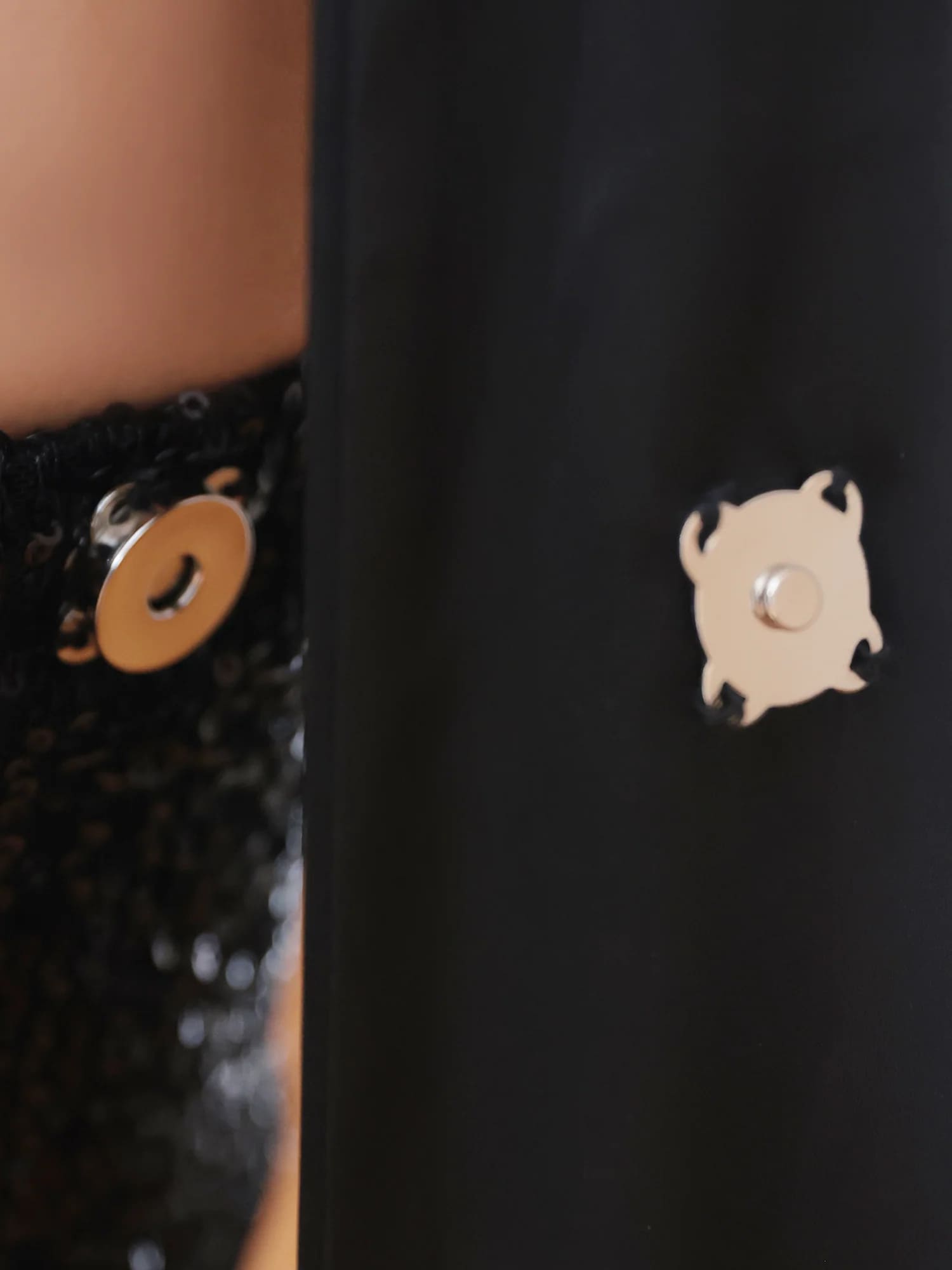 2way ベアトップ ハートカット チョーカー フロントスパンコール フリル マーメイドライン タイトロングドレスのイメージ画像16