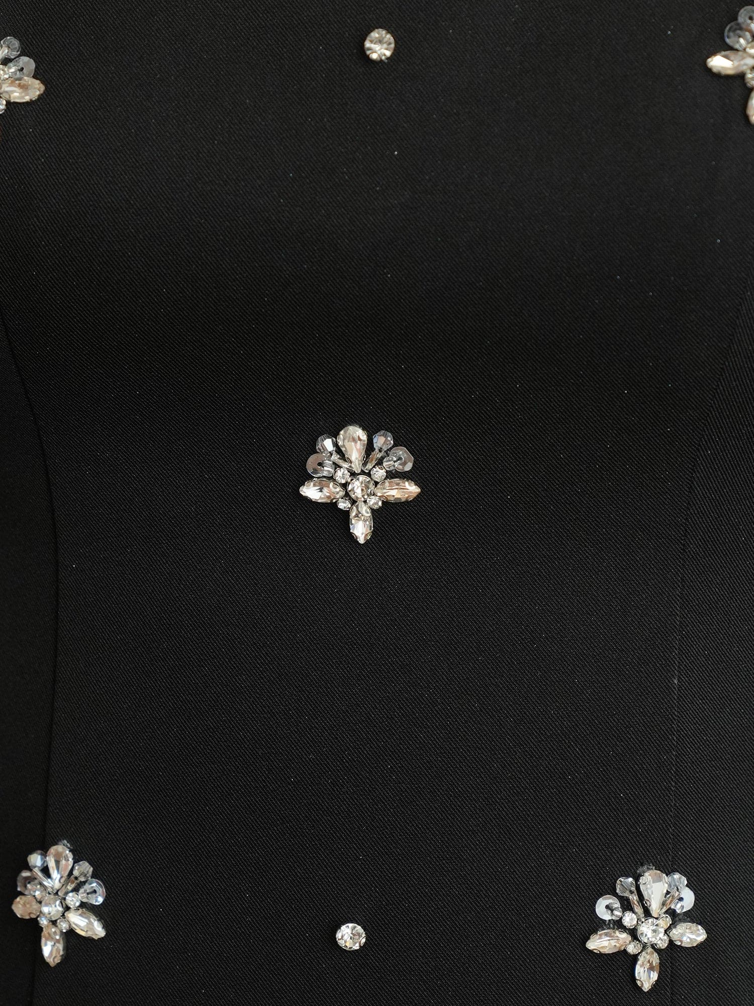 キャミソール リボン ビジュー メッシュ フレアミニドレスのイメージ画像12