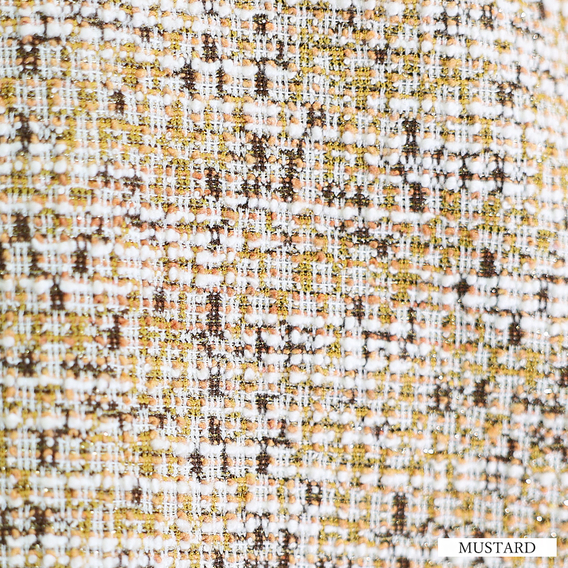 【Veautt/ヴュート】カラー フロントボタン ベルト チェック ツイード ノースリーブ タイト ミディアムドレスのイメージ画像9