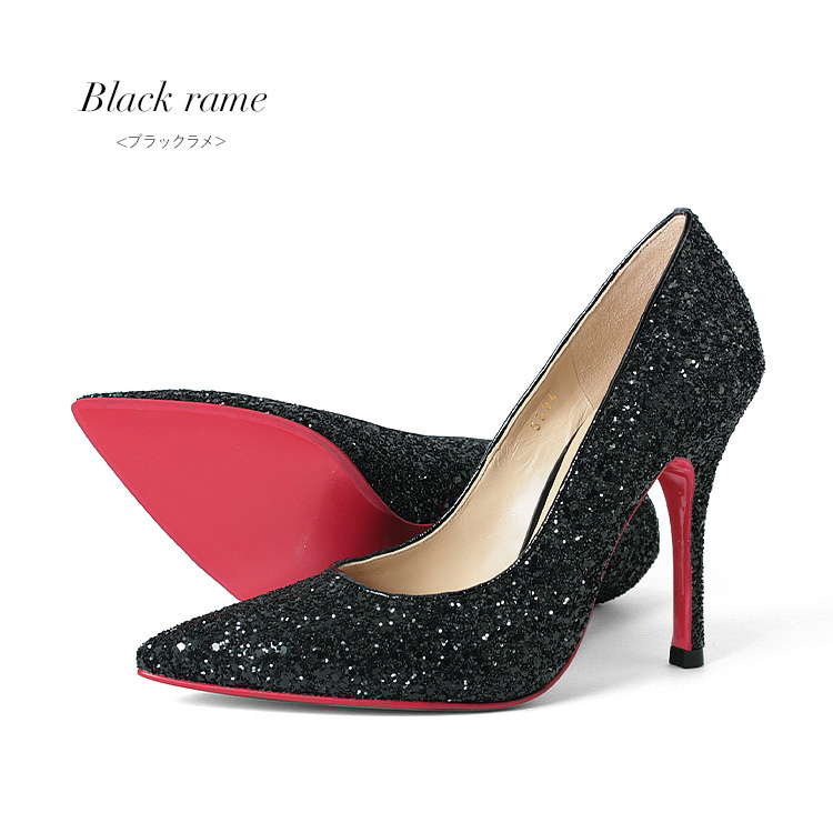 COMEX [コメックス]グリッター ラメ ピンヒール 美脚 ポインテッドトゥ パンプスのイメージ画像8