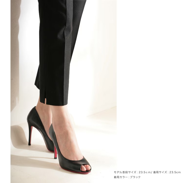 キャバヒール パイソン柄 ピンヒール オープンドトゥ パンプスのイメージ画像12