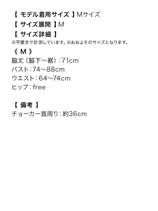 コスプレ バニー グレンチェック ラッセルレース ペア 体型カバー フレア スカート 衣装4点セットのサイズ表