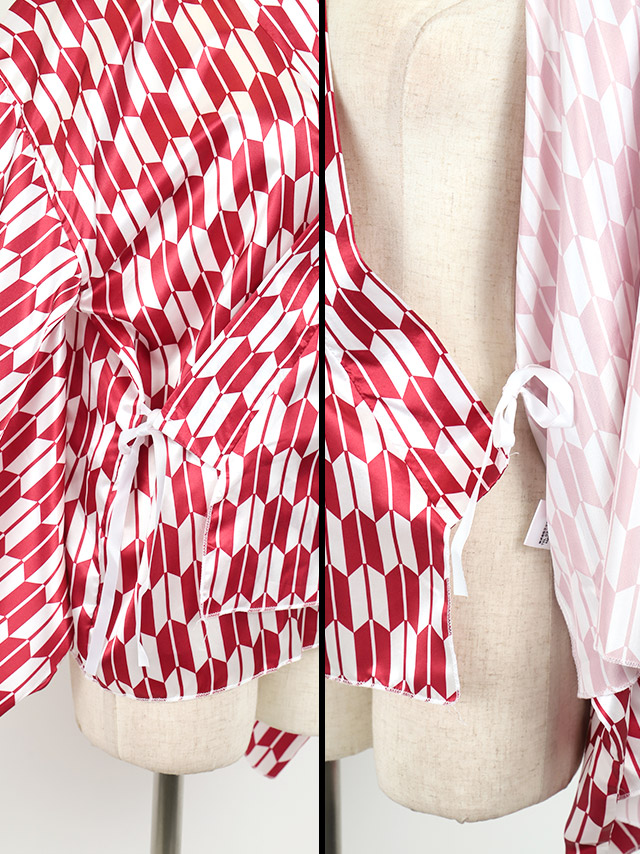 コスプレハイカラ ガール 和装 体型カバー ミニ丈 ペア 衣装2点セットの商品画像