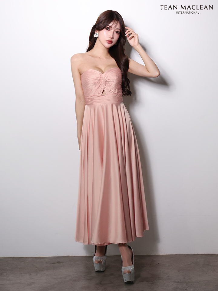 ラメ スリット ワンカラー ストール ワンショルダー タイトロングドレスのイメージ画像6