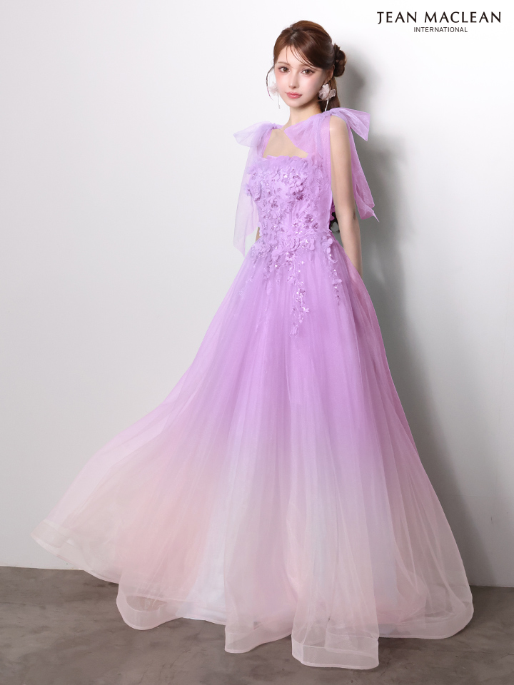 ラメ スリット ワンカラー ストール ワンショルダー タイトロングドレスのイメージ画像3