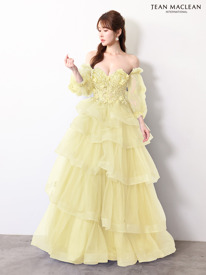 ラメ スリット ワンカラー ストール ワンショルダー タイトロングドレスのイメージ画像4