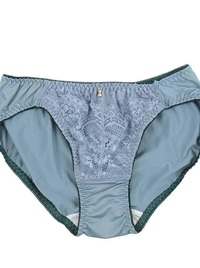勝負下着 総レース パイピング シンプル サテン 脇高 ブラジャー＆ショーツ 2点セットの画像8