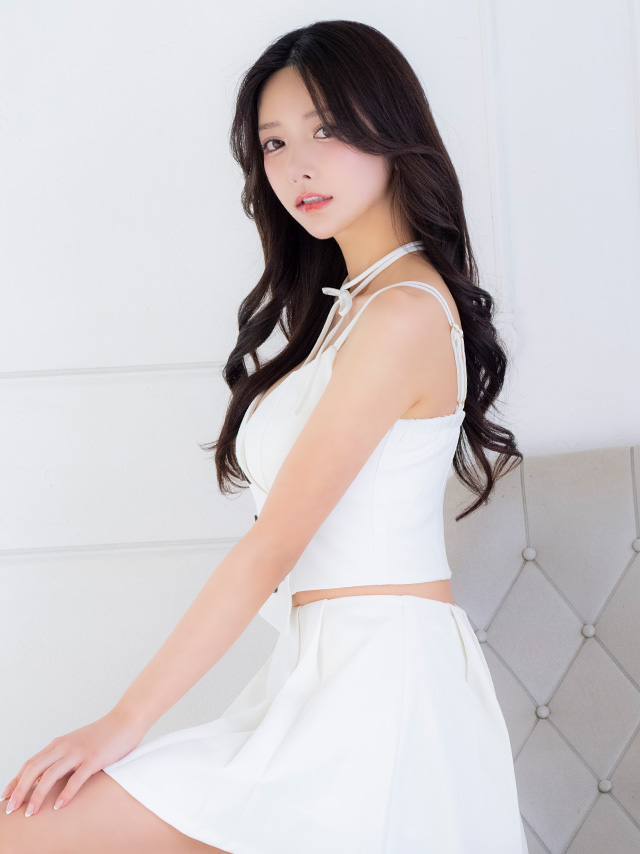セクシー オープンバスト チョーカー付き キャミソール ダブルボタン セットアップ プリーツ フレアミニドレスのイメージ画像3