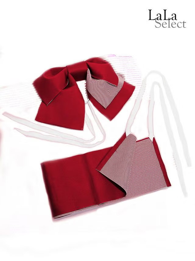 浴衣 紺地 縦縞 手毬柄 ゆかた2点SETのセット画像