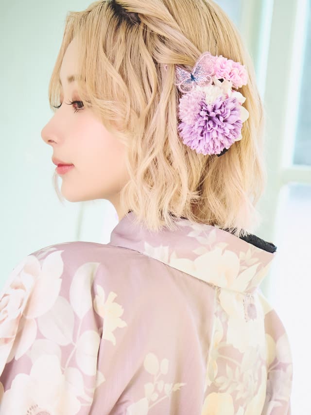 髪飾り ダリアマム バタフライ ヘアアクセサリー 5点セットのイメージ画像6