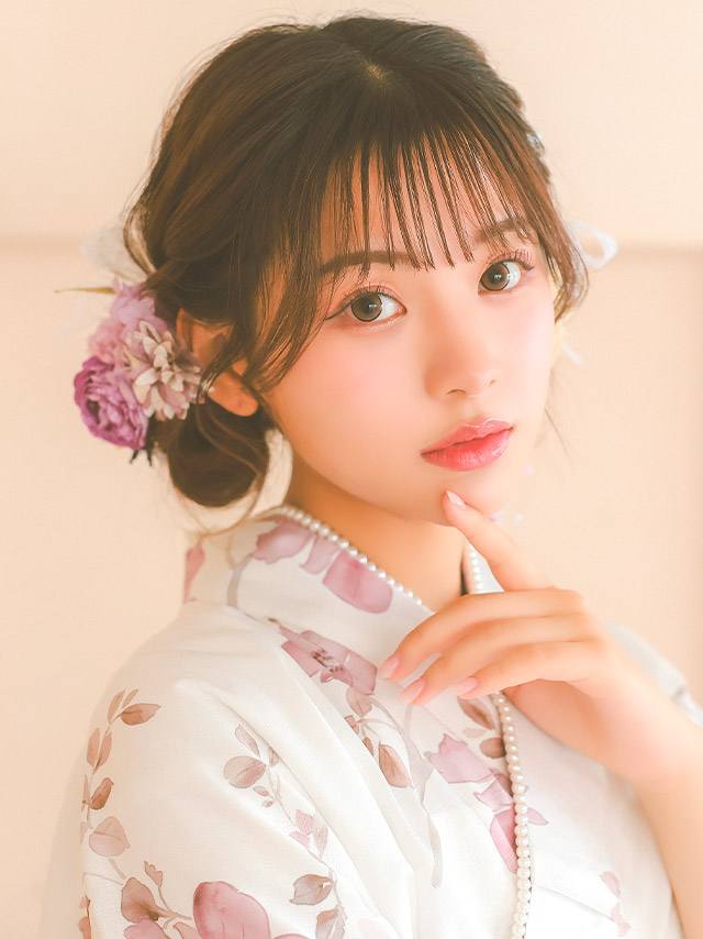 [髪飾り]くすみカラーフラワー×レースリボンヘアアクセサリー 11点セットのイメージ画像8