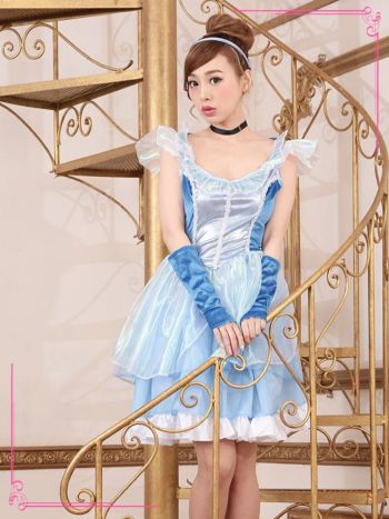 [ディズニー/シンデレラ] プリンセスミニドレス キャラクター ハロウィンコスプレの5