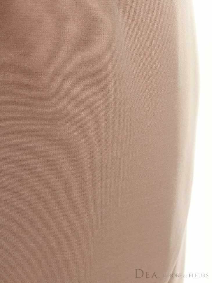 【DEA.by ROBE de FLEURS/ディア】ウエストリボン ストレッチ タイトひざ丈ドレス