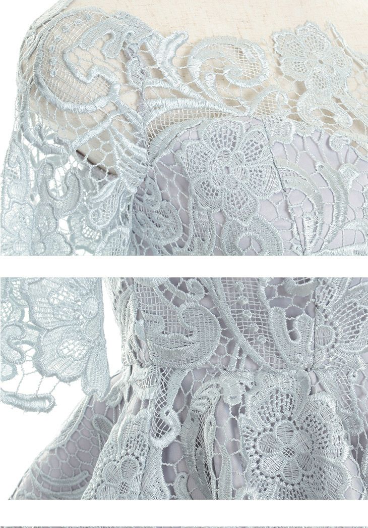 ディア バイ ローブドフルール [DEA] 1398 総レース オフショルダー セットアップ  ミニドレス( ホワイト)