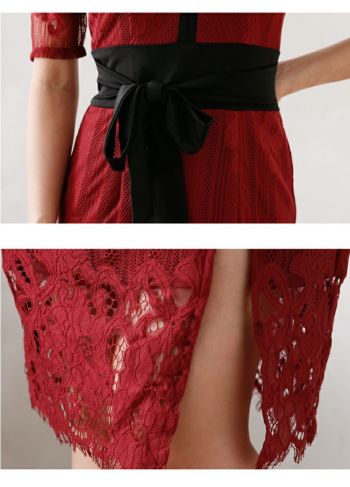 Dea.by ROBE de FLEURS レースオフショルダードレス ホワイト DEA.by ROBE de FLEURS/ディア】レース シンプルベロア オフ