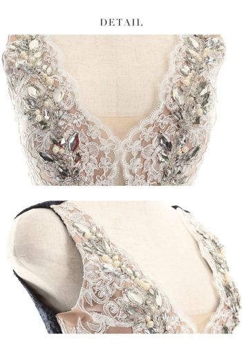 ROBEdeFLEURSGlossy[ローブドフルールグロッシー] gl1709ラグジュアリー ラメ レース× スリットカット ロングドレス(3color)