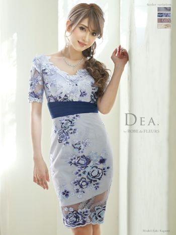 DEA.by ROBE de FLEURS/ディア】フラワー 刺繍レース×袖あり オフ