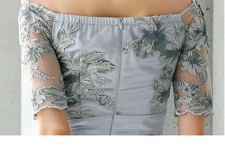dea robe de fleurs M ドレス DEA.by ROBE de FLEURS/ディア】フラワー 刺繍レース×袖あり
