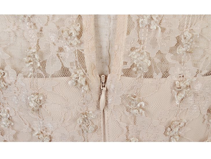 ROBEdeFLEURS ローブドフルール ビジュー襟リボン×バイカラー切り替え タイト ミニドレス[1807]