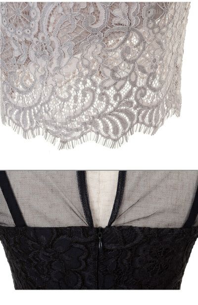 ディア バイ ローブドフルール [DEA] 1682 ブラウスデザイン  バイカラー  ミニドレス