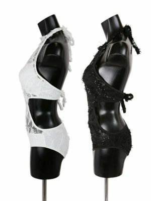  [LaLaTulle select]フェザーレースモノキニ (2colors) (M)