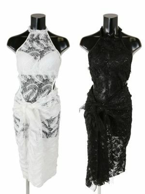  [LaLaTulle select]フェザーレースモノキニ (2colors) (M)