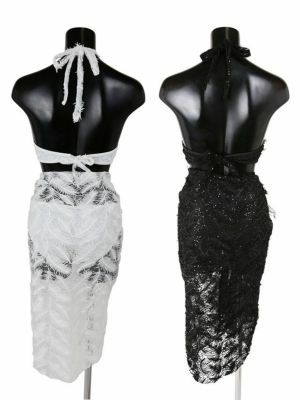  [LaLaTulle select]フェザーレースモノキニ (2colors) (M)