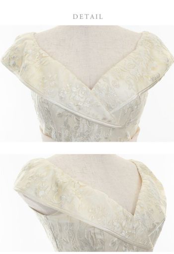 ディア バイ ローブドフルール [DEA] 1760 シフォン リボン ベルトデザイン  刺繍 レース ドレス