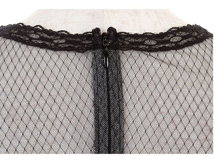 ROBEdeFLEURS Glossy[ローブドフルール グロッシー]ラメ入りチュール切替× ストレッチ ミニドレス[真優川咲][1846]