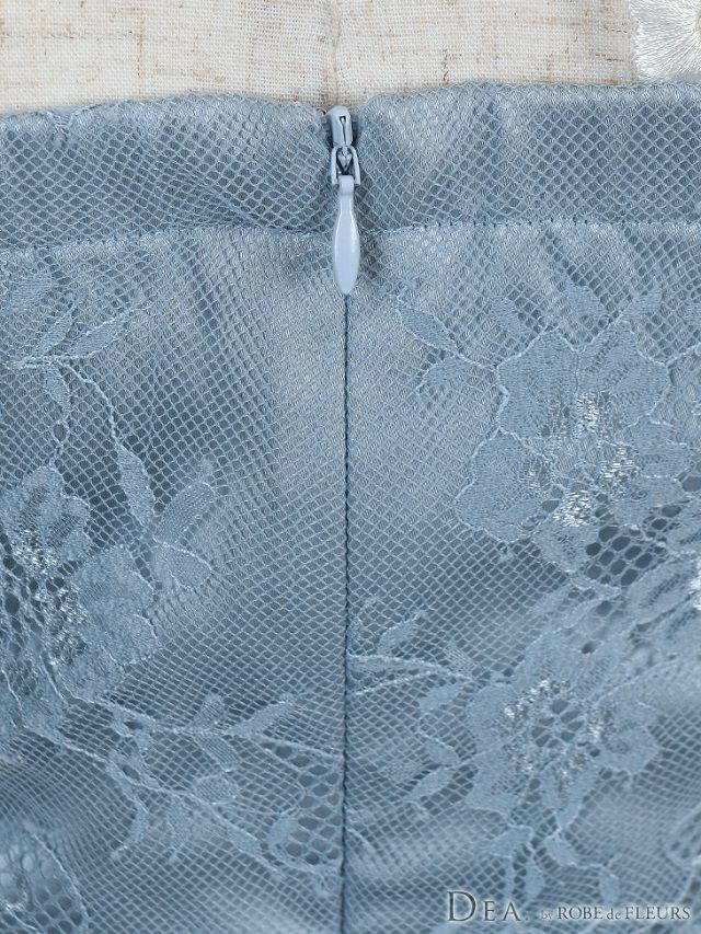 ディア バイ ローブドフルール [DEA] 1816 アシンメトリーデザイン  総レース  ミニドレス