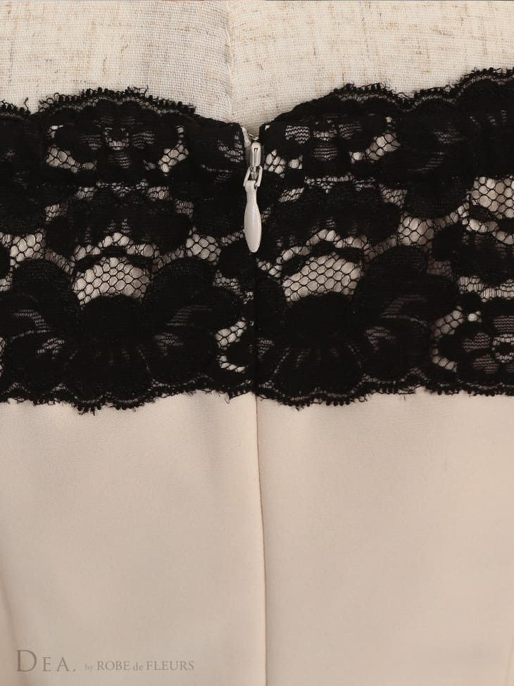 ディア バイ ローブドフルール [DEA] 1822 グレンチェック  オフショル ドレス