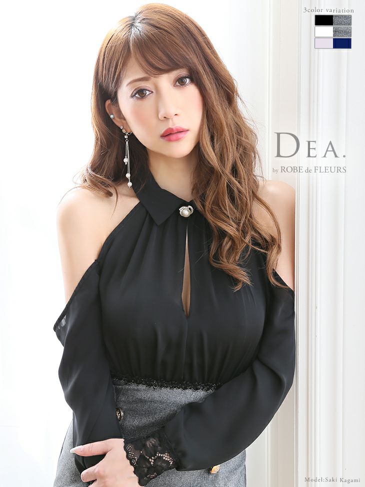 DEA.by ROBE de FLEURS/ディア】ストレッチ 長袖 タイトミニ