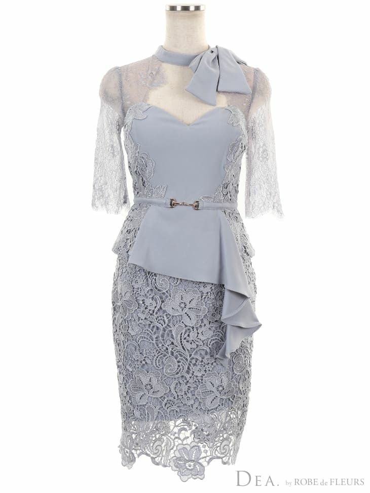 ディア バイ ローブドフルール [DEA] 2005 ケミカルレース  チョーカー風  ミニドレス