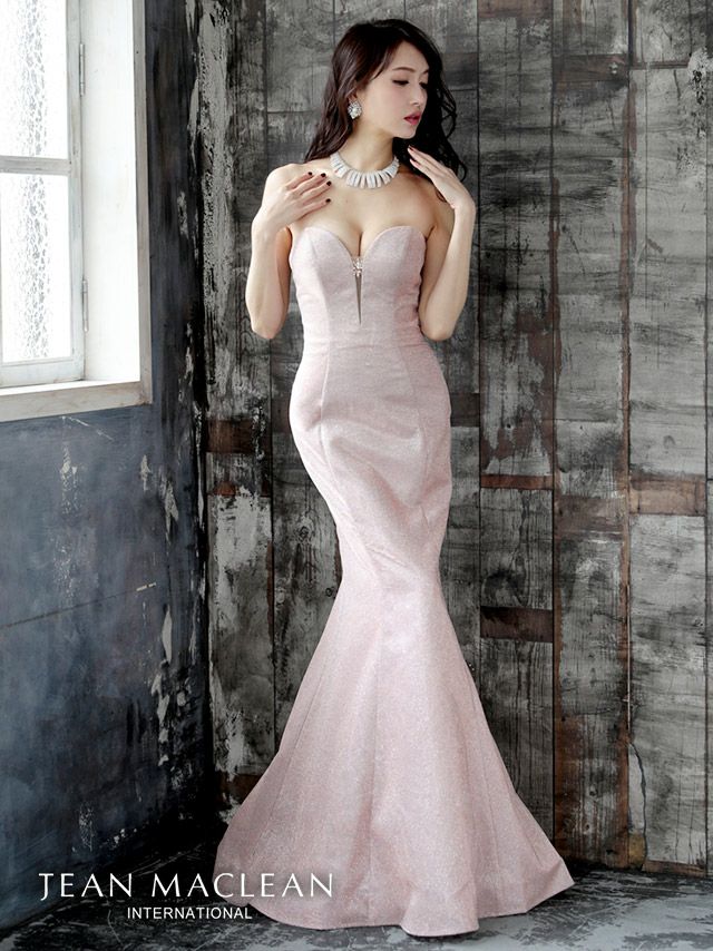 JEANMACLEAN/ジャンマクレーン】刺繍レース マーメイド タイトロング
