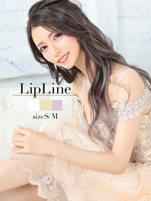 Lipline/リップライン】2段チュール オフショルダー フレアミニドレス