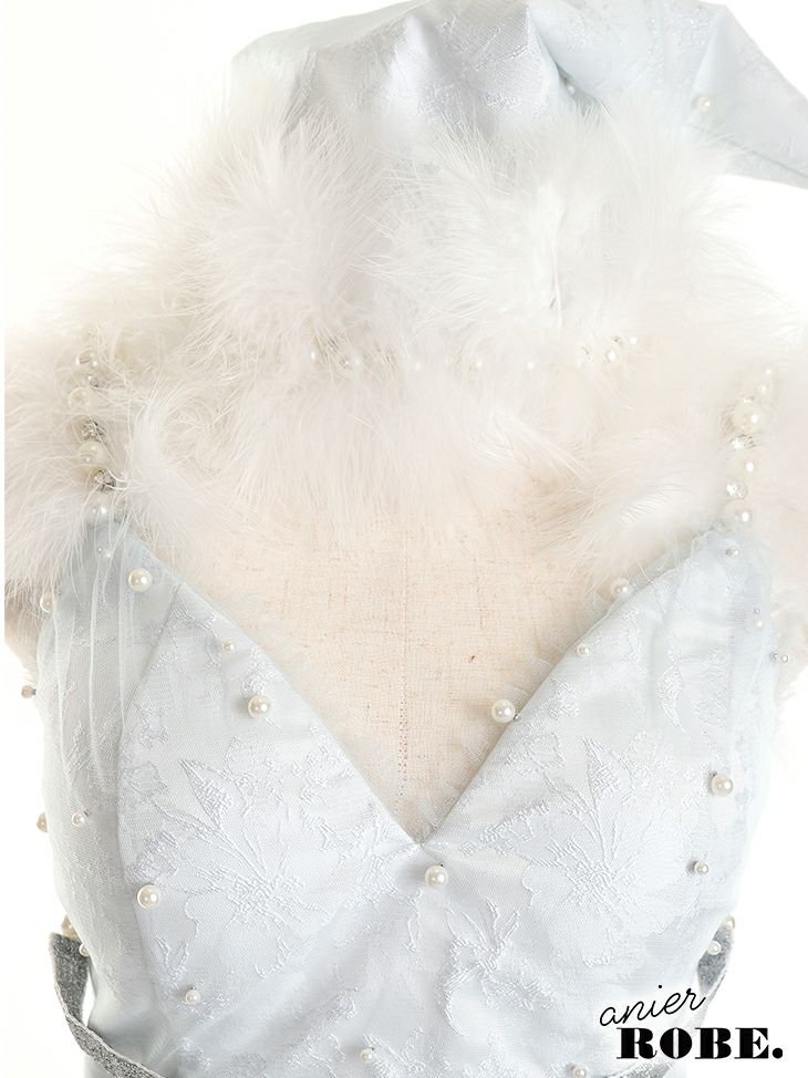 [サンタコスプレ SET][ROBEdeFLEURS][ローブドフルール]anier2261 パールデザイン×ブラックリボンレースアップセットアップ サンタコス