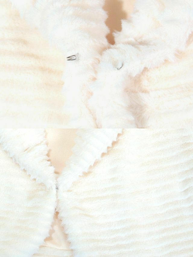 [LaLaTulle select]イミテーションファーショート丈羽織ボレロ(1color)(Mサイズ)