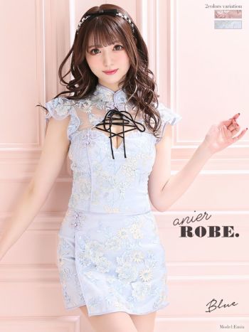 ROBE - ROBEdeFEURS ローブドフルールフレアセットアップミニドレス の