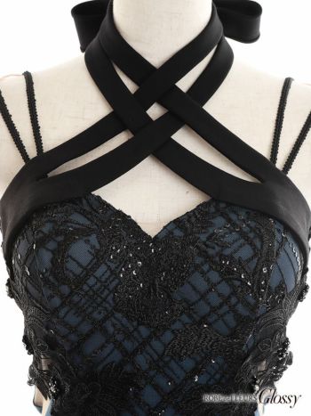 Glossy by ROBE de FLEURS/グロッシー】立体フラワー 刺繍デザイン