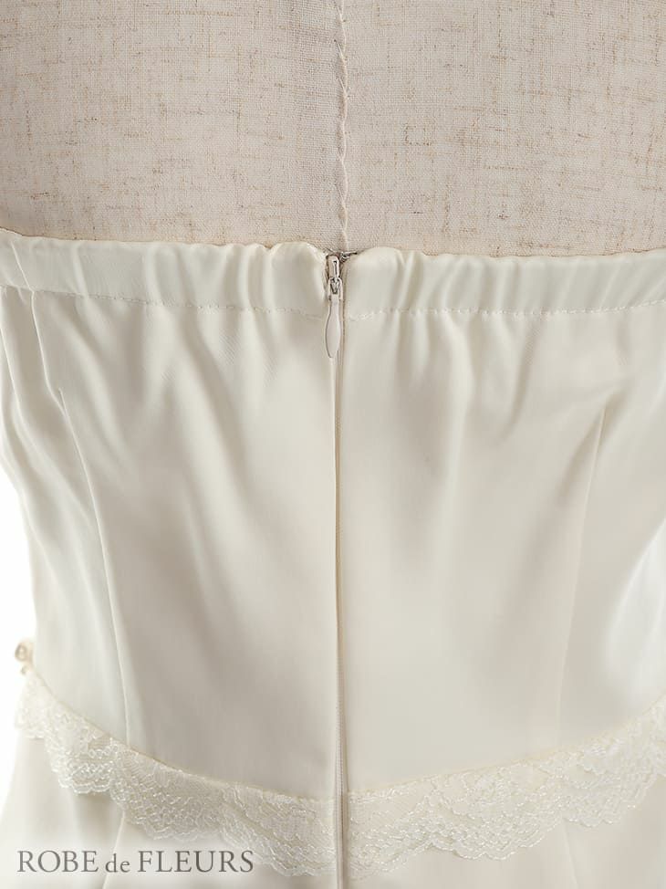 ROBEdeFLEURS ローブドフルール フラワーレース ワンカラーキャミ タイト ミニドレス[2304]