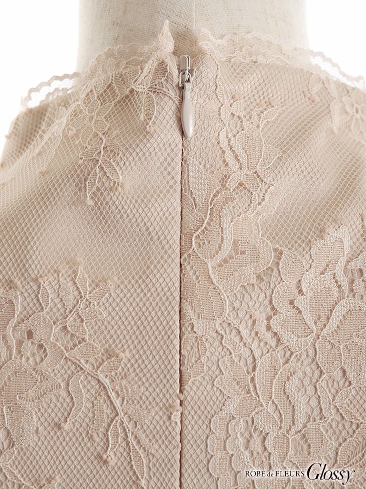 ROBEdeFLEURS Glossy[ローブドフルール グロッシー]サイドレース切替× ミニドレス[真優川咲][2388]