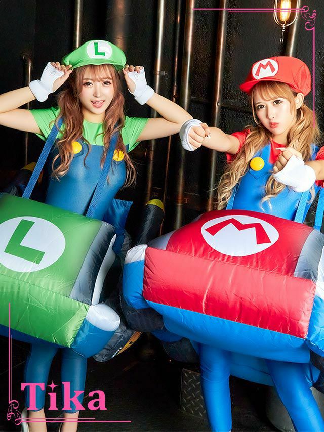 マリオカート＆ルイージカート キャラクター ハロウィンコスプレ用小物の１