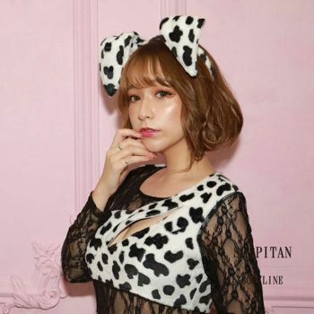 [ハロウィン コスプレ通販][しぴたん×BODYLINE] レース切替セクシーダルメシアンフレアミニ  アニマル ハロウィンコスプレ