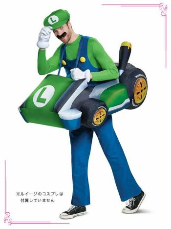 [メンズ][マリオカート]男性用ルイージカート キャラクター  ハロウィンコスプレ用小物の3